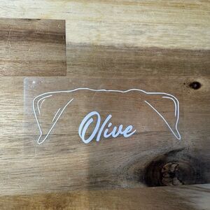 Personalized Dog Ears - Pug Sticker Decal